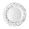 Dutch Rose Amsterdam Loft Dinerbord Plat 26 Cm Wit Glitter -Keukengerei Winkel 101 0338 4