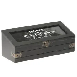 Excellent Houseware Theedoos Hout Met 3 Vakken