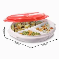 Rotho Magnetronbord 0,75 L MICRO Papaya Rood -Keukengerei Winkel 101 2190 2 1