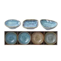 Excellent Houseware Snackschaaltjes Rustiek 4 Stuks 3 Assorti -Keukengerei Winkel 101 2485 5 1