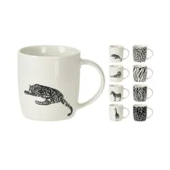 Mok 350Ml Porselein Animalprint