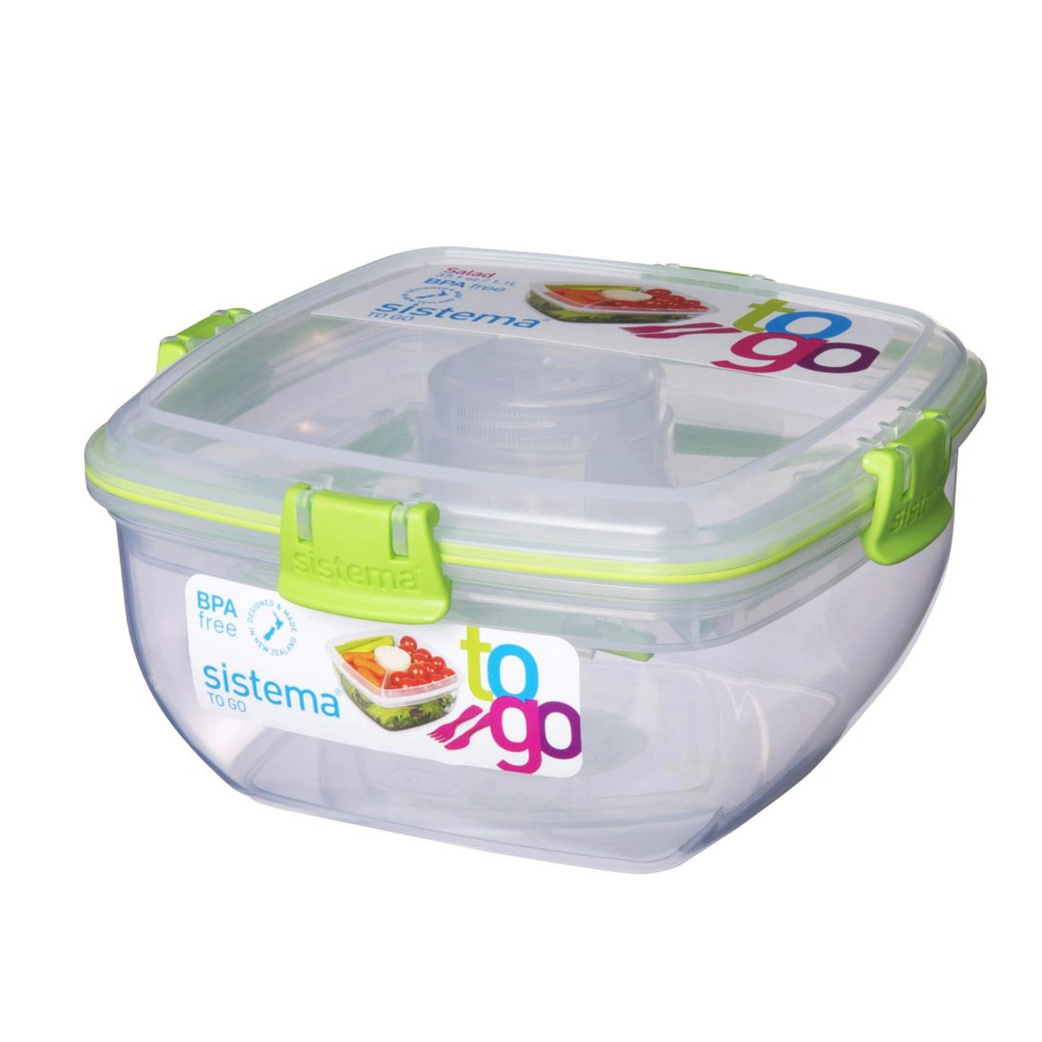 Sistema To Go Salade Lunchbox 1L Ass 4 Sistema To Go Salade Lunchbox 1L Ass - Afbeelding 2