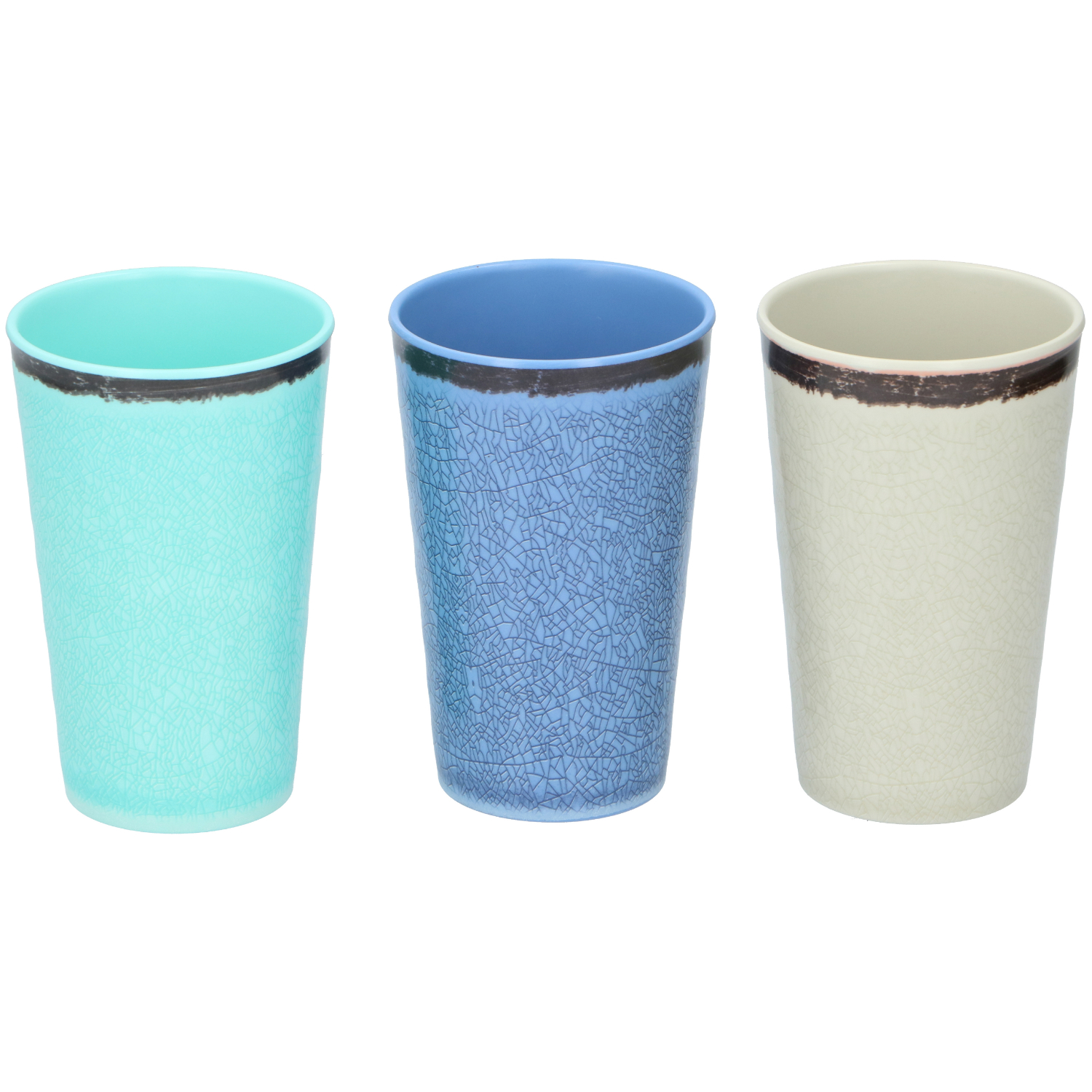 Drinkbeker 400 Ml 3Assorti Kunststof 3 Drinkbeker 400 Ml 3Assorti Kunststof