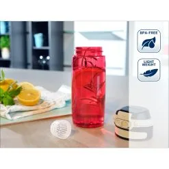 Leifheit 3263 Tritan Bottle Flip 550 ML Rood -Keukengerei Winkel 102 1933 5 1