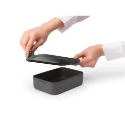 Brabantia Make En Take Lunchbox Medium Donkergrijs -Keukengerei Winkel 102 2520 3 1
