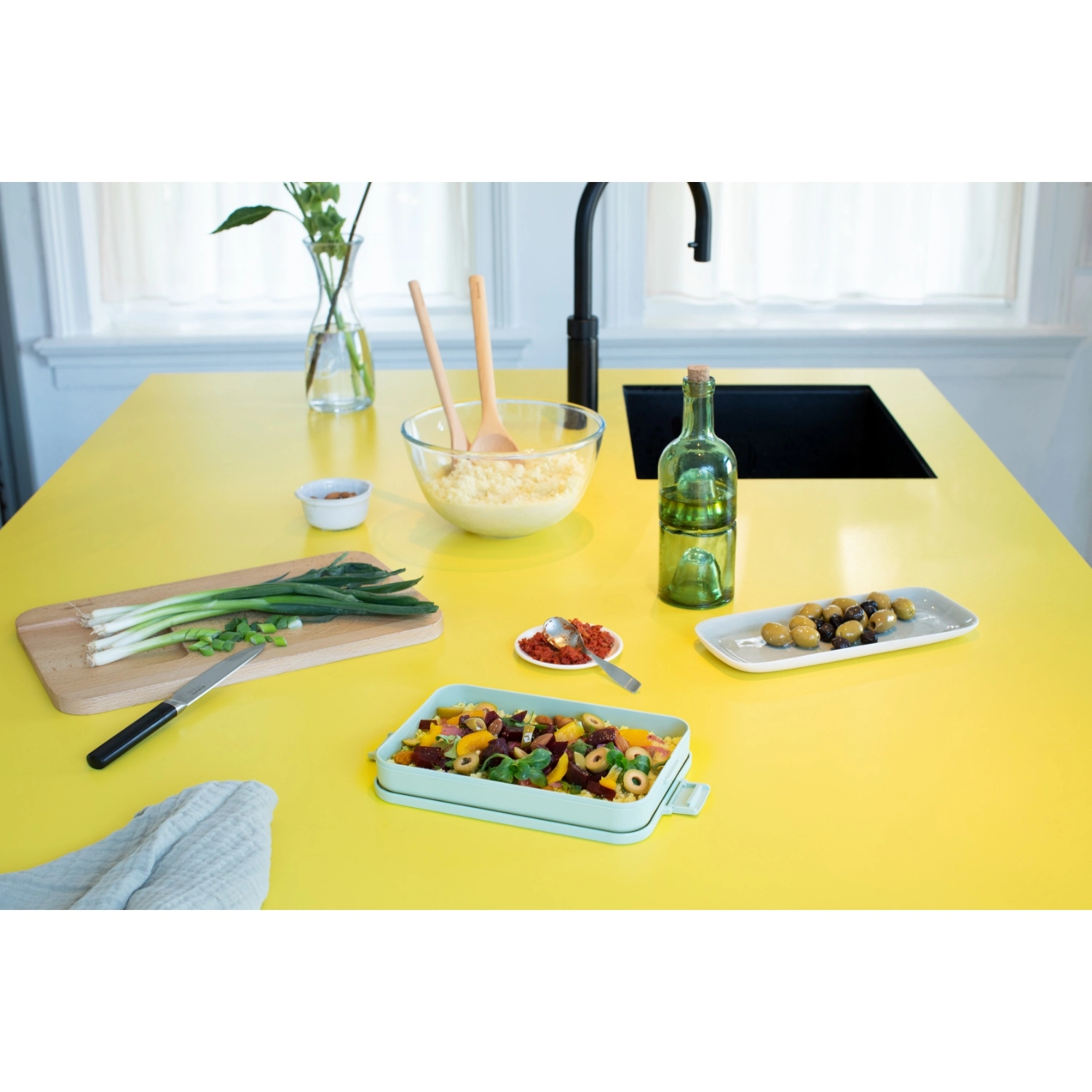 Brabantia Make & Take Lunchbox Plat Jade Groen 7 Brabantia Make & Take Lunchbox Plat Jade Groen - Afbeelding 5