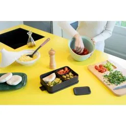 Brabantia Make & Take Bento Lunchbox Groot Donkergrijs -Keukengerei Winkel 102 3480 5 1