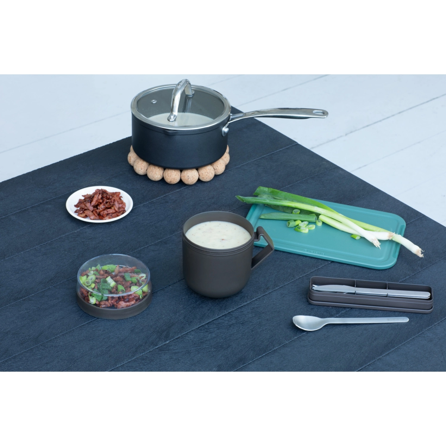 Brabantia Make En Take Soepbeker 0,6L Donkergrijs 7 Brabantia Make En Take Soepbeker 0,6L Donkergrijs - Afbeelding 5