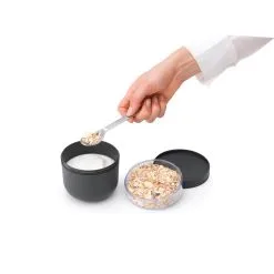 Brabantia Make En Take Yoghurtbeker 0,5 Liter Donkergrijs -Keukengerei Winkel 102 4180 3 1