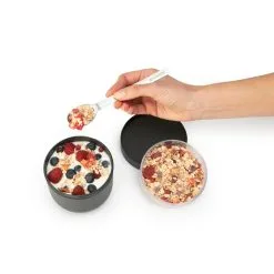 Brabantia Make En Take Yoghurtbeker 0,5 Liter Donkergrijs -Keukengerei Winkel 102 4180 4 1