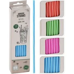 Rietjes Plastic 50 Stuks Assorti Kleur -Keukengerei Winkel 102 4890 1