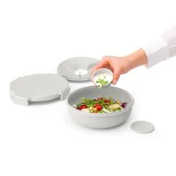 Brabantia Make En Take Salade Lunchkom 1,3 Liter Lichtgrijs -Keukengerei Winkel 102 6368 3 1