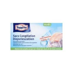 Toppits Diepvrieszakjes 6 Liter 20 Stuks