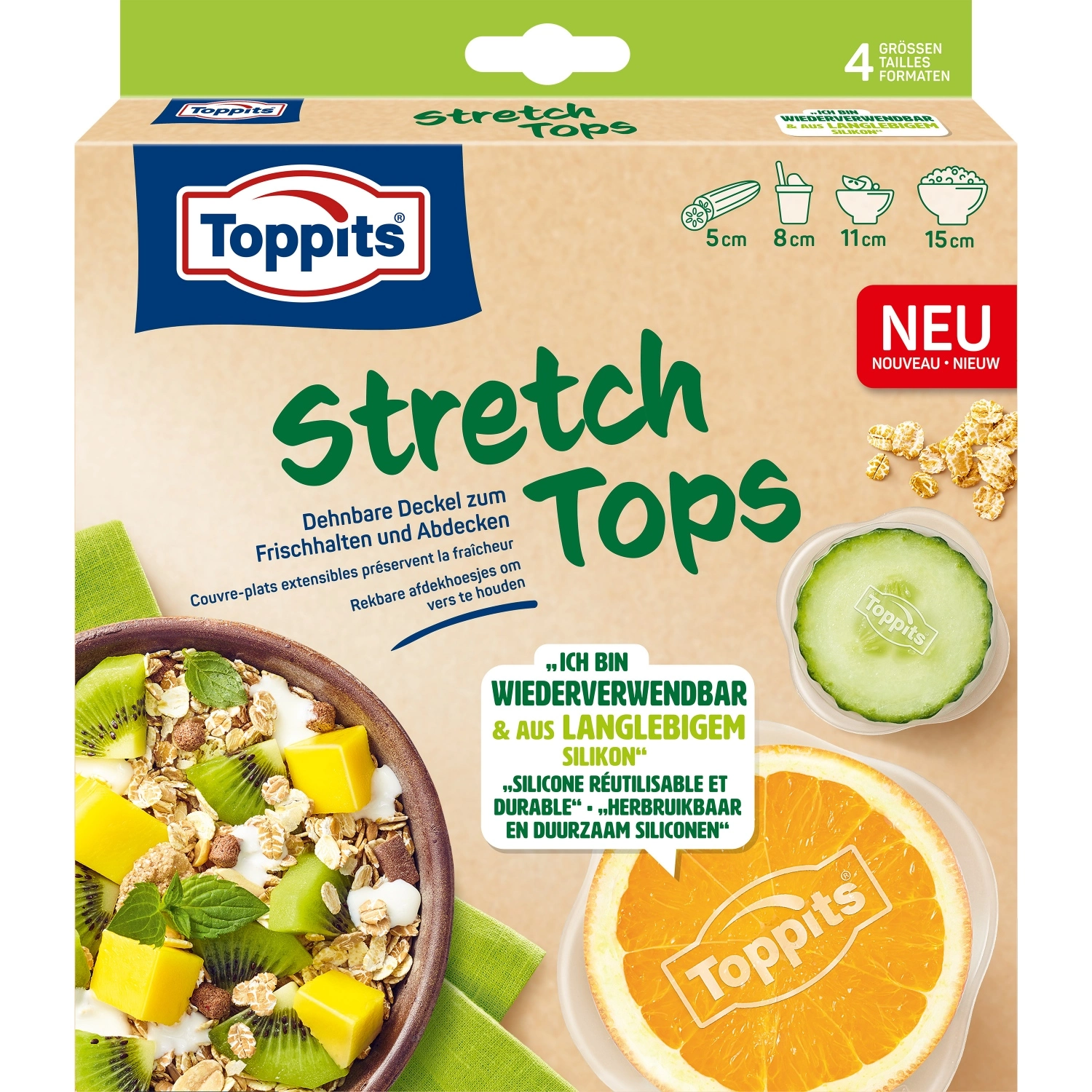 Toppits Stretch Tops 5,8,11,15 CM 3 Toppits Stretch Tops 5,8,11,15 CM