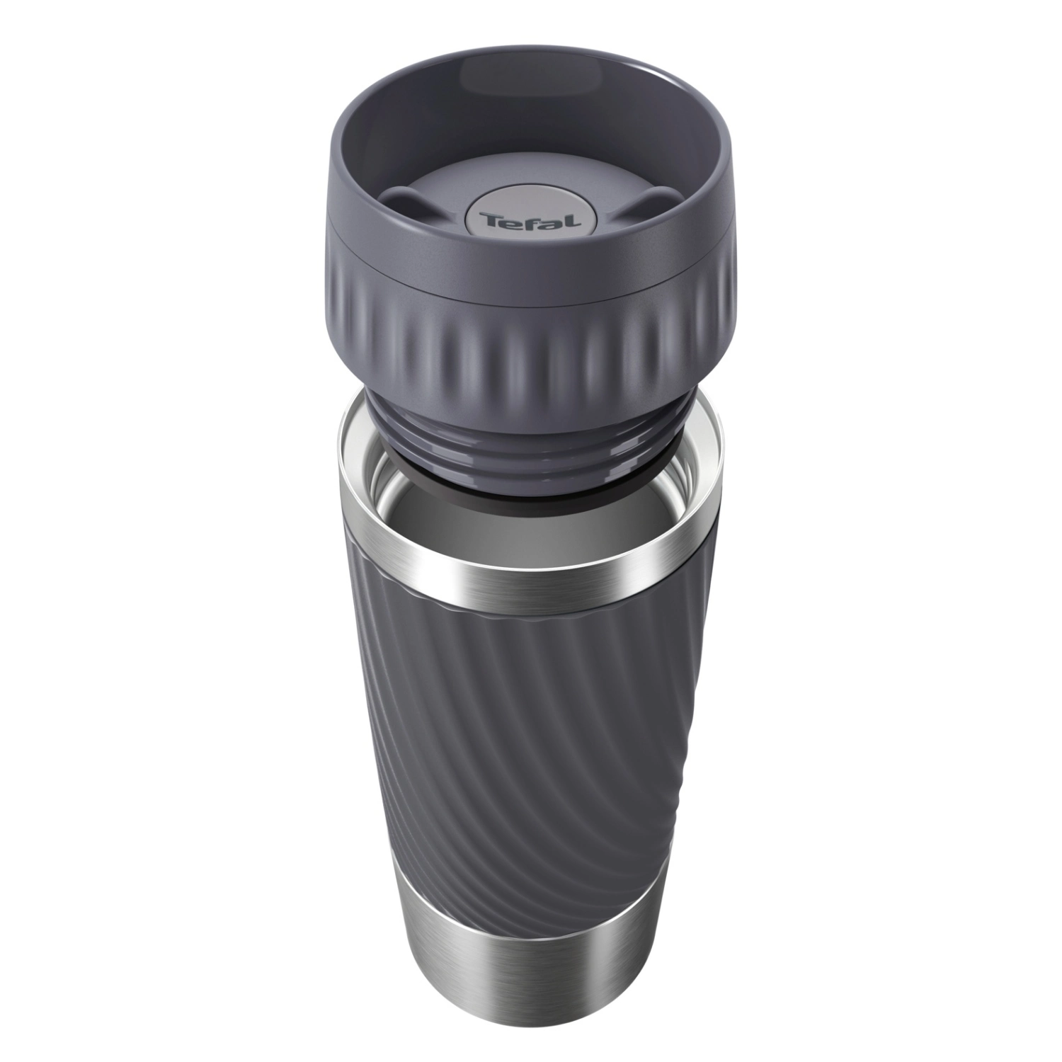Tefal Travel Mug Easy Twist Isoleerbeker Antraciet 6 Tefal Travel Mug Easy Twist Isoleerbeker Antraciet - Afbeelding 4