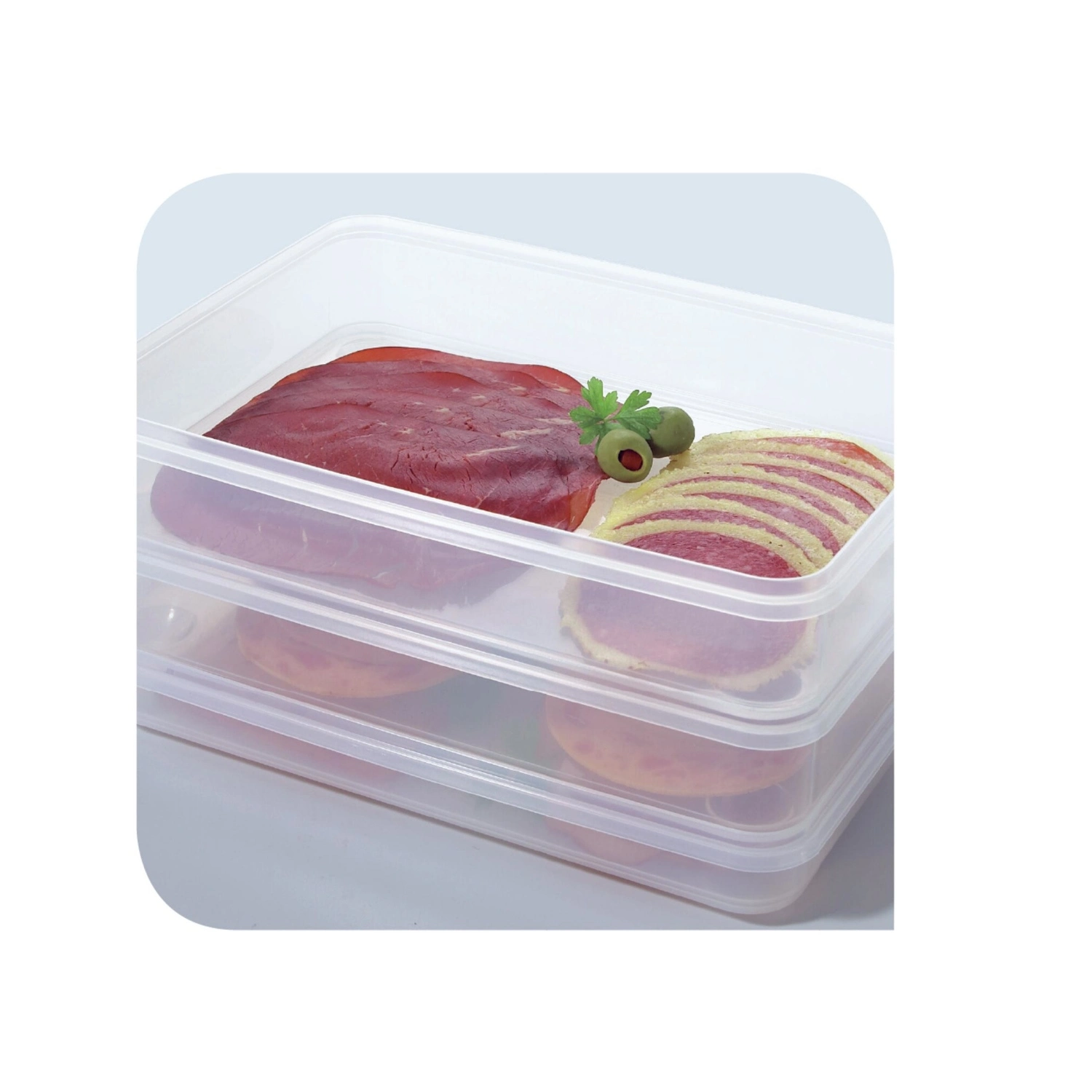 Tefal Fresh Vleeswarendoos Met Condensopvang Systeem - Inhoud2x0.6L - Rechthoe 9 Tefal Fresh Vleeswarendoos Met Condensopvang Systeem - Inhoud2x0.6L - Rechthoe - Afbeelding 7