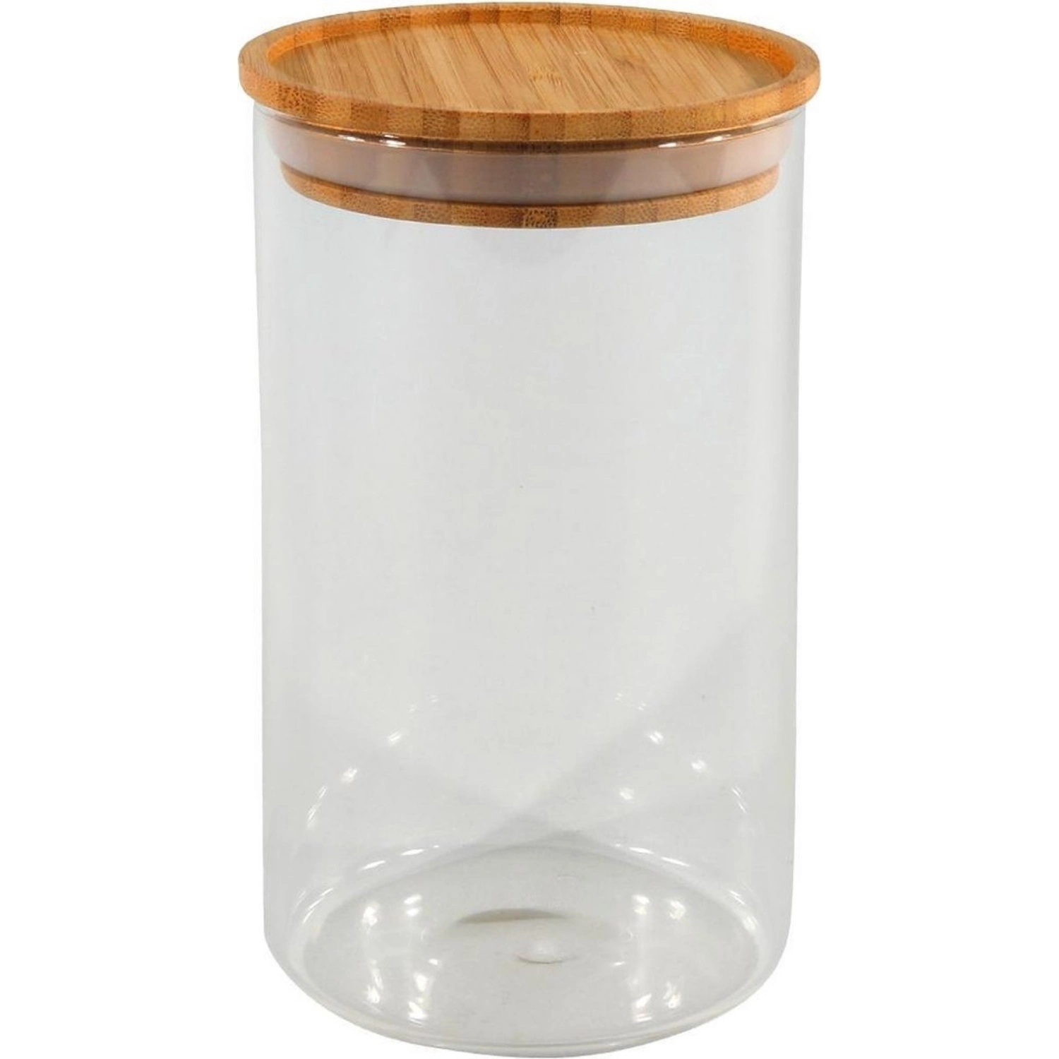 Voorraadpot 10x17.5cm Stapelbaar Bamboe Deksel 4 Voorraadpot 10x17.5cm Stapelbaar Bamboe Deksel - Afbeelding 2