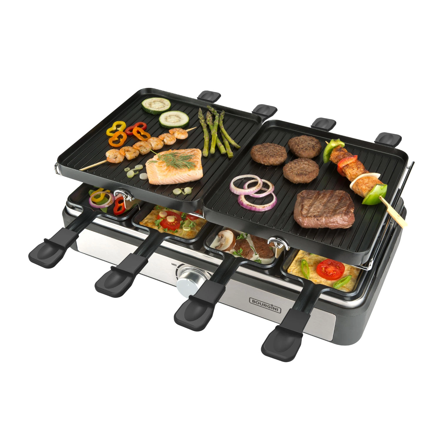 Bourgini Gourmette Raclette Grill 8-persoons 3 Bourgini Gourmette Raclette Grill 8-persoons