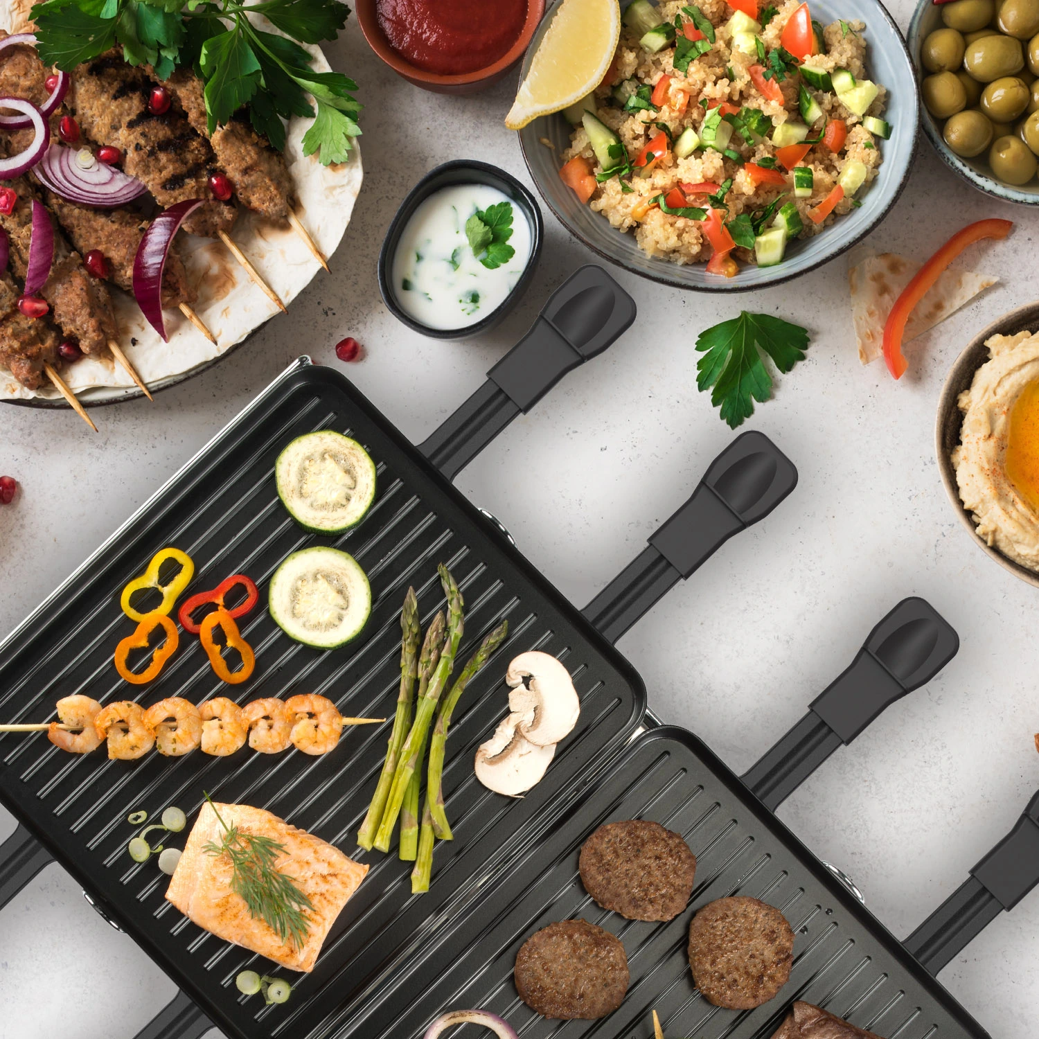 Bourgini Gourmette Raclette Grill 8-persoons 11 Bourgini Gourmette Raclette Grill 8-persoons - Afbeelding 9