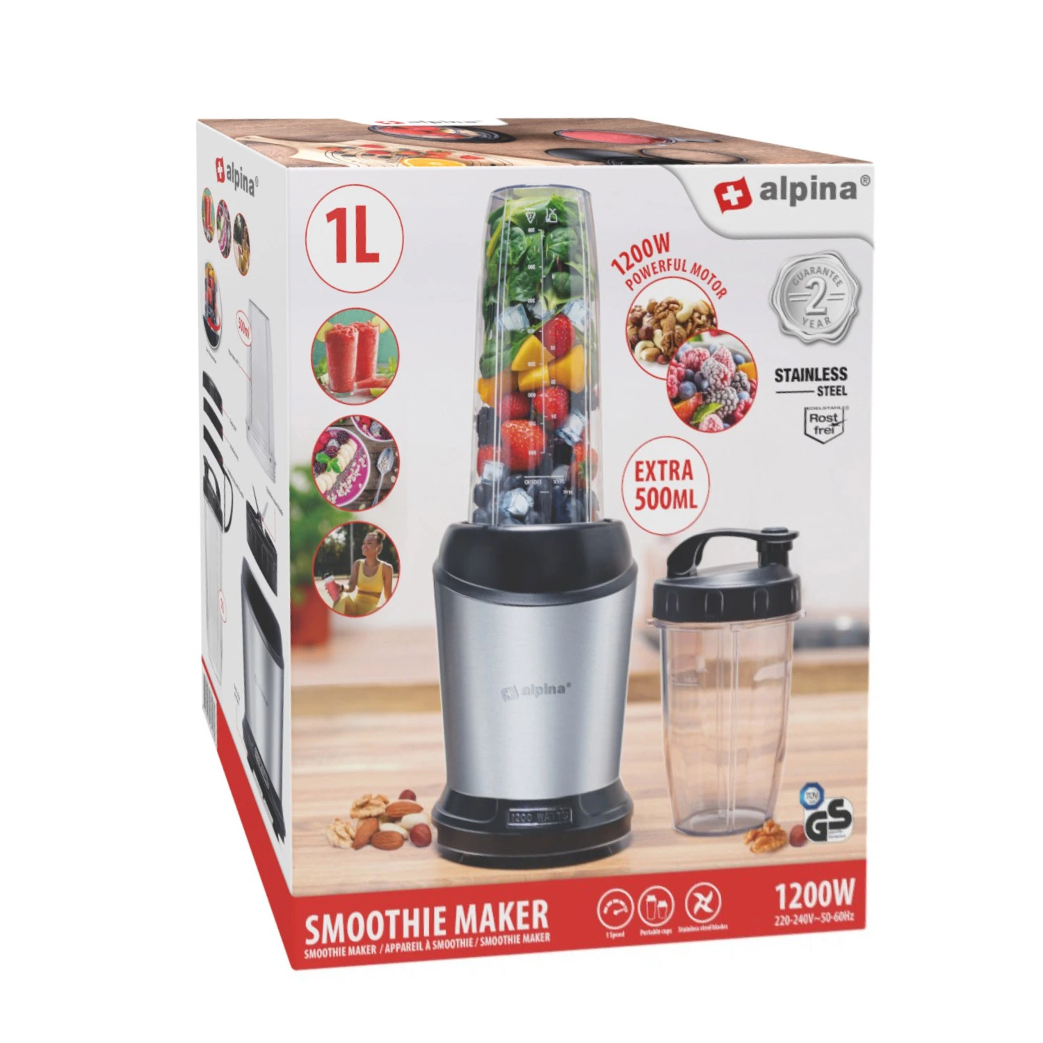 Alpina Smoothie Maker 220-240V 3 Alpina Smoothie Maker 220-240V