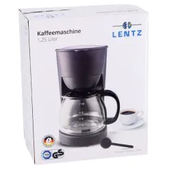 Koffiezetapparaat 1,25L Zwart 750W -Keukengerei Winkel bb7a545f64dcbc170ce5ff023bb39618