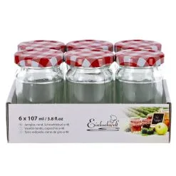 Weck Potjes 6 Stuks 107 Ml 11 Weck Potjes 6 Stuks 107 Ml -Keukengerei Winkel c6b5361fd0441452154ba12932d39230